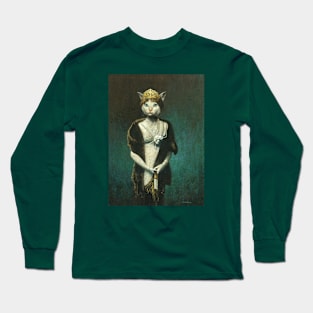 Vintage Glamorous Cat Lady Long Sleeve T-Shirt